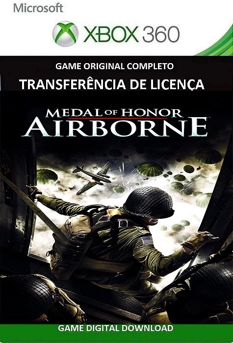 Medal of Honor Airborne Xbox 360 Jogo Digital Transferência Licença