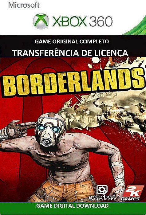 Borderlands Xbox 360 Jogo Digital Transferência Licença