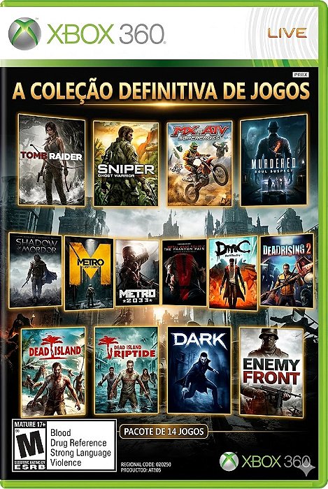 Xbox 360 Collection Vol.1 Jogos Originais Transferência Licença Digital