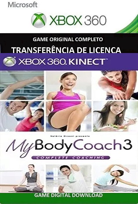 My Body Coach 3 Kinect Xbox 360 Jogo Digital Transferência Licença
