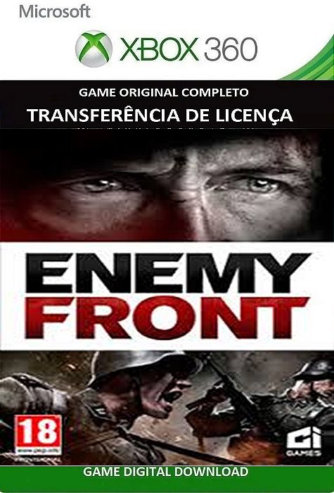 Enemy Front Xbox 360 Jogo Digital Transferência Licença