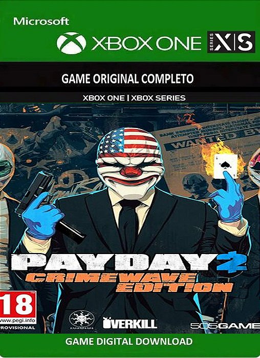 Payday 2: Crimewave Edition Xbox One / Séries S/X Jogo Digital