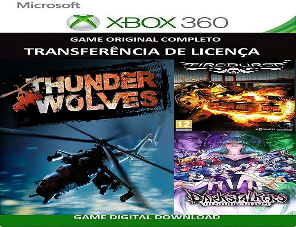 Thunder Wolves + 2 Jogos Xbox 360 Transferência Licença Digital