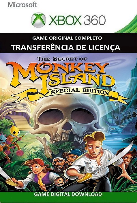 Monkey Island Special Edition Xbox 360 Jogo Digital Transferência Licença
