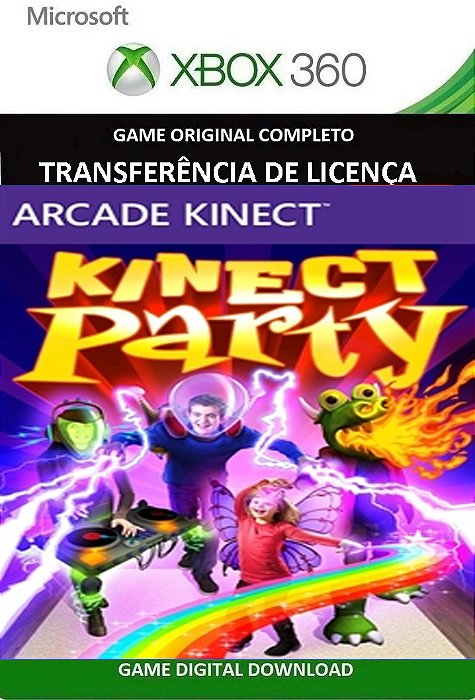 Kinect Party Xbox 360 Jogo Digital Transferência Licença