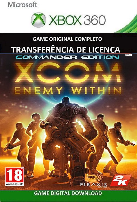 XCOM Enemy Within Xbox 360 Jogo Digital Transferência Licença