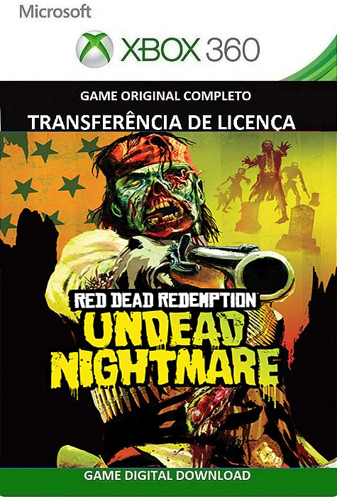 Pacote Undead Nightmare Xbox 360 Jogo Digital Transferência Licença