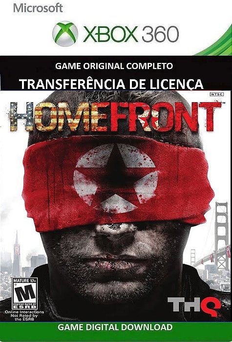 Homefront Xbox 360 Jogo Digital Transferência Licença