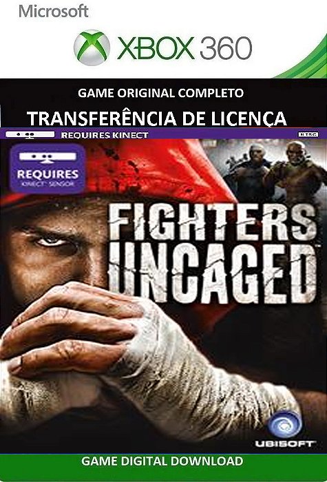 Fighters Uncaged Kinect Xbox 360 Jogo Digital Transferência Licença