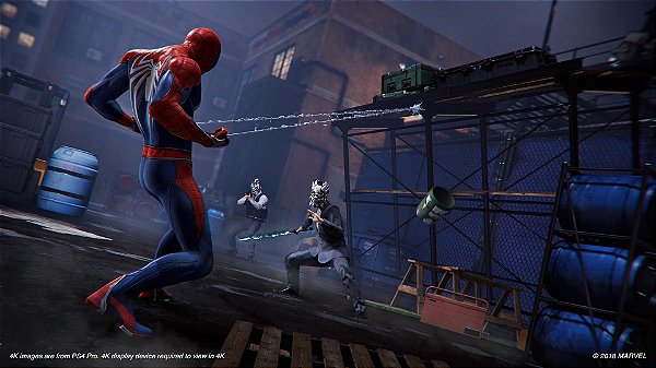 Jogo Da Marvel Spider-Man PS4 PlayStation, Credenciado Criticamente Foto  Editorial - Imagem de paraquedista, maravilha: 169226556
