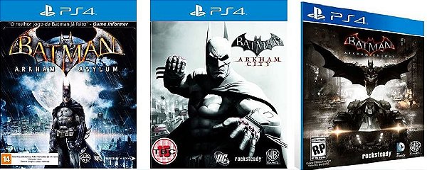 Batman Trilogia Arkham Jogo Ps4 Psn Digital Playstation Store
