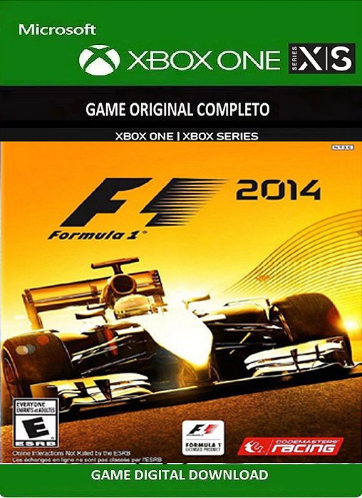 F1 2014 Xbox One ou Séries S/X Jogo Digital