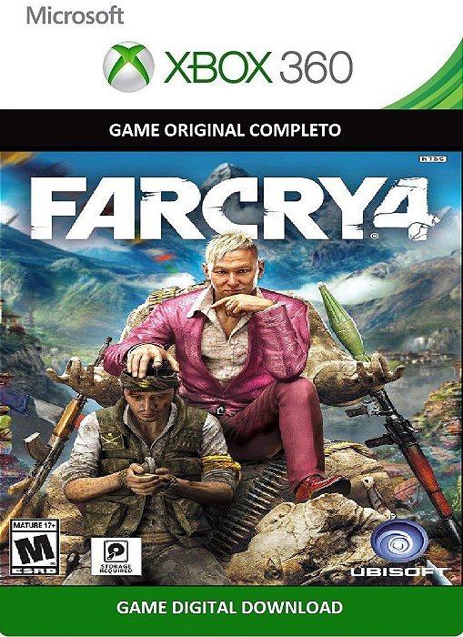 Jogos Xbox 360 transferência de Licença Mídia Digital - FARCRY 4