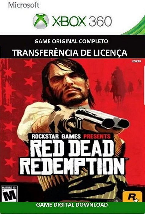 Red Dead Redemtion Jogo Original em Mídia Digital Xbox 360 - ADRIANAGAMES