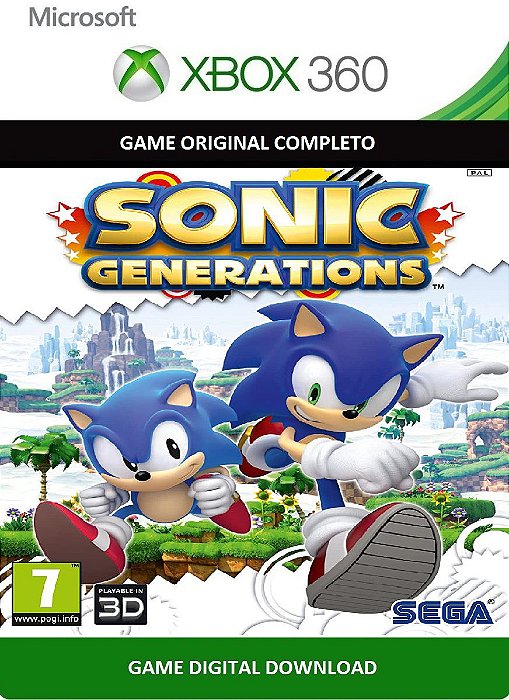 Sonic Generations Game Xbox 360 Transferência de Licença Black Friday -  ADRIANAGAMES