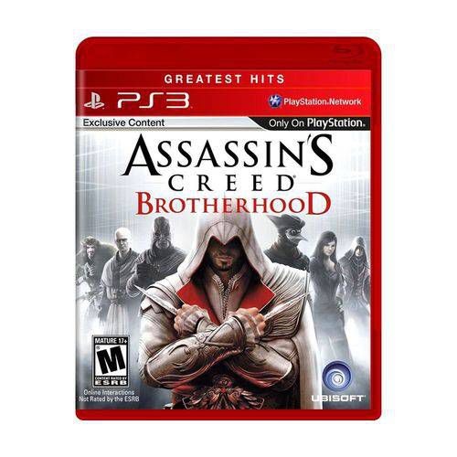 Assassins Creed BrotherHood PS3 DVD Game Novo - ADRIANAGAMES