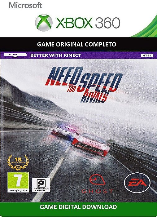 NEED FOR SPEED RIVALS XBOX 360 DIGITAL GAME XBOX LIVE ORIGINAL -  ADRIANAGAMES
