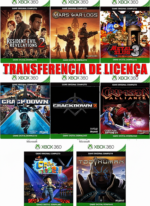 Combo  Jogos Xbox 360 Game Digital Xbox Live