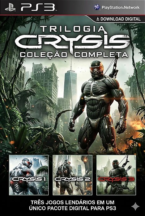 crysis 1 2 3 coleçãoPs3 Digital PSN Original
