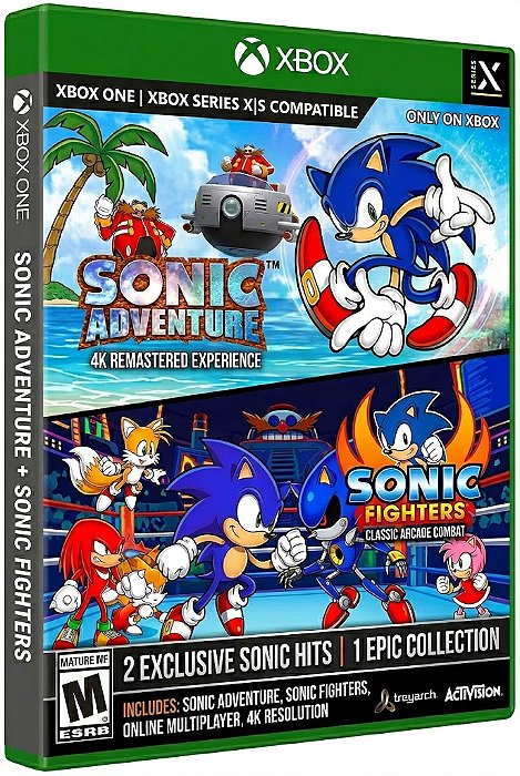 SONIC FIGHTER + SONIC ADVENTURE Xbox One ou Séries S/X Game Mídia Digital