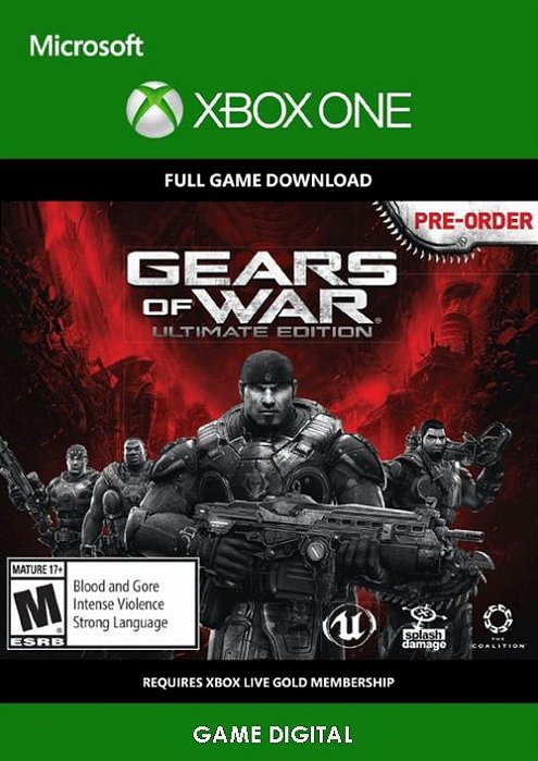 Gears of War Ultimate Edition Game Digital Original Xbox ONE
