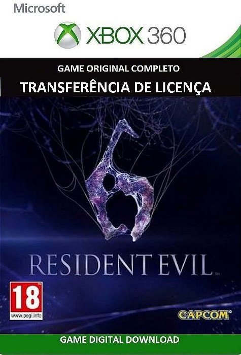 Jogos Xbox 360 transferência de Licença Mídia Digital - RESIDENT