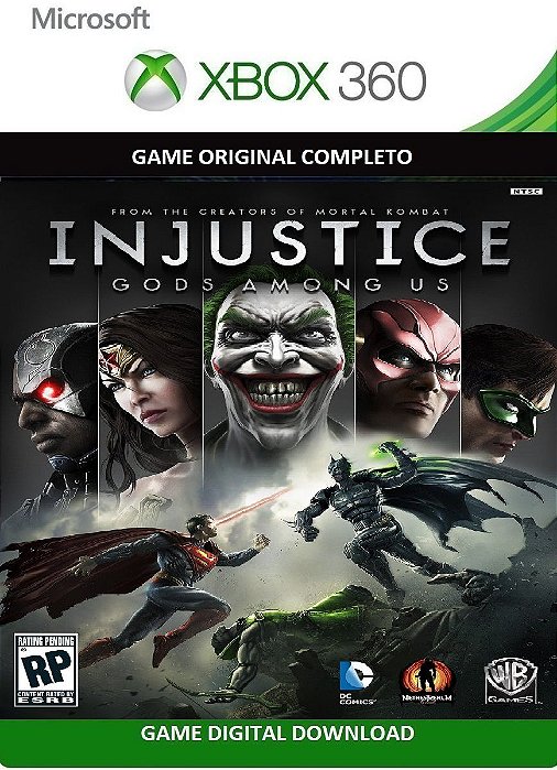 Injustice: Gods Among Us Xbox 360 Jogo em Mídia Digital Original -  ADRIANAGAMES