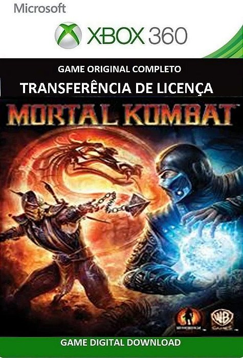 Mortal Kombat 9 Game Xbox 360 Licença Digital