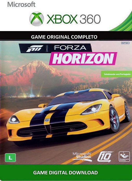 Jogo Xbox 360 - Forza Horizon Português BR - Microsoft - www.adrianaga -  ADRIANAGAMES