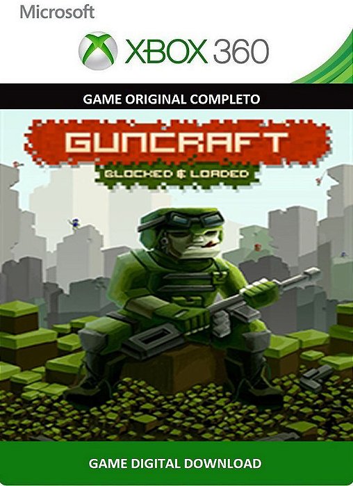 Guncraft: Blocked and Loaded Xbox 360 Game Digital Original