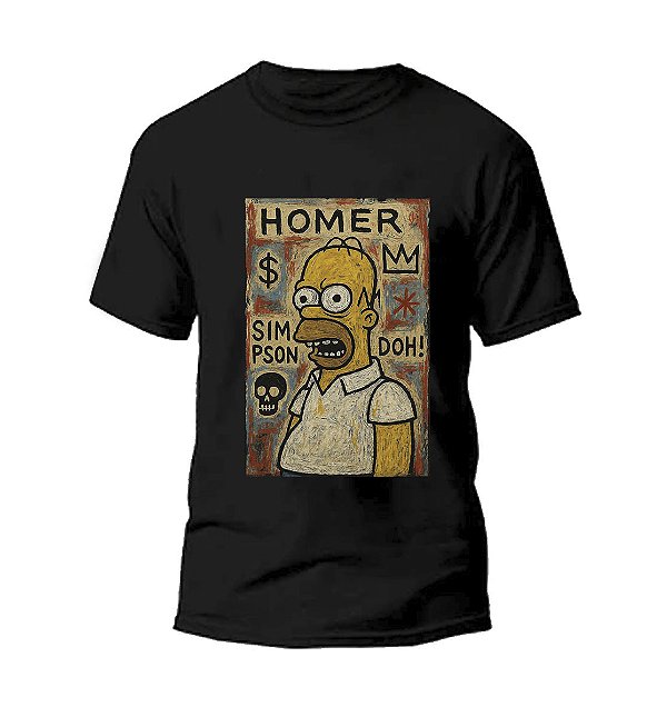 Camiseta Street Wear Preta Estampa HOME LEGEND 100% Algodão Linha