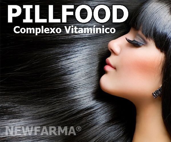 PILLFOOD (Complexo Vitamínico para Pele, Cabelos e Unhas) 60 Capsulas - 369 Mg