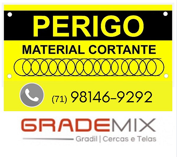 PLACAS DE ADVERTÊNCIA CONCERTINA Lauro de Freitas (71) 98146-9292