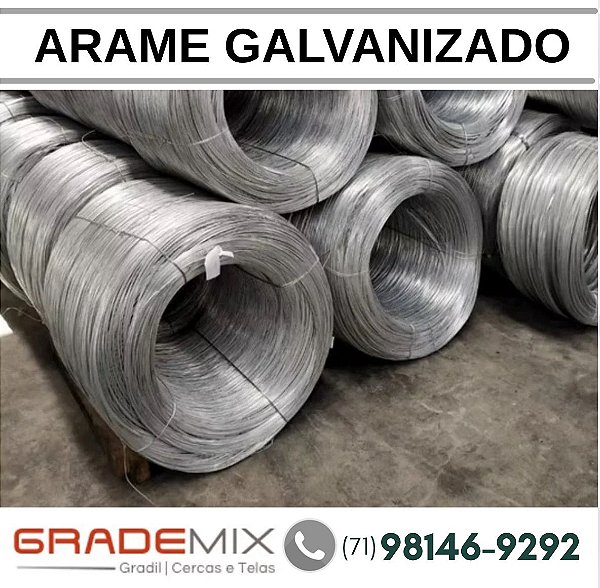 ARAME GALVANIZADO n° 12 Lauro de Freitas Distribuidor (71)98146-9292