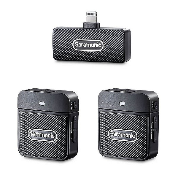 Microfone sem fio duplo ultra compacto para iPhones