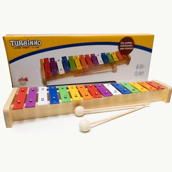 Xilofone Infantil de Metal - Turbinho - 15 Tons