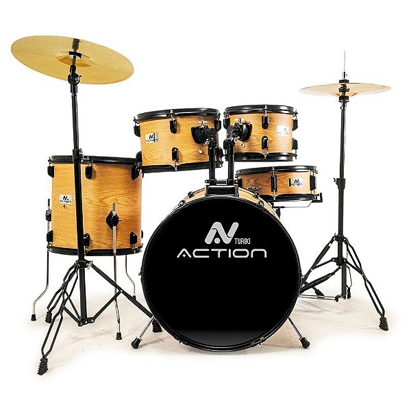 BATERIA TURBO ACTION 20" - MADEIRA CLARA