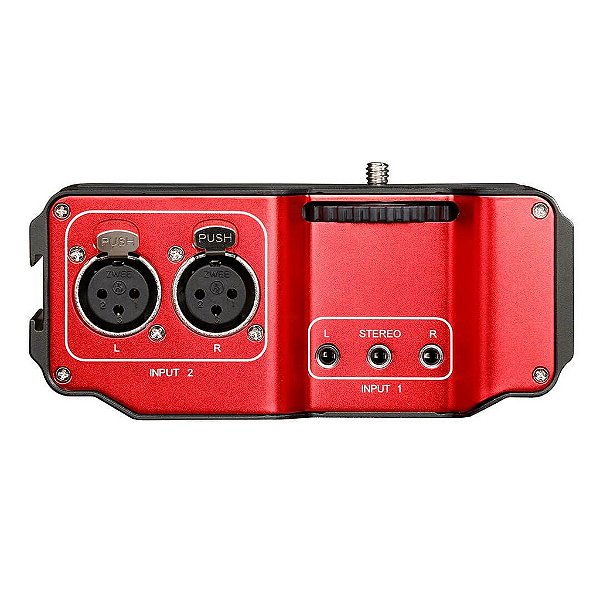 Interface de áudio 2 canais para câmera