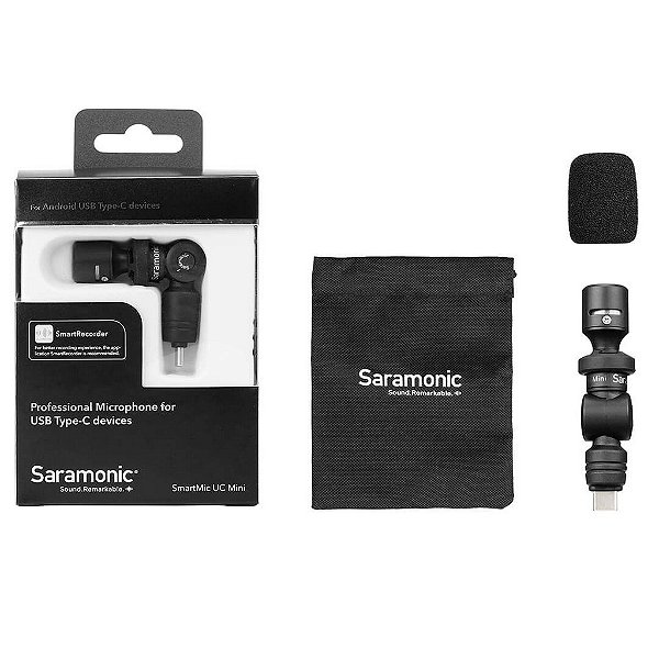Microfone Ultracompacto para Celular com conector USB-C