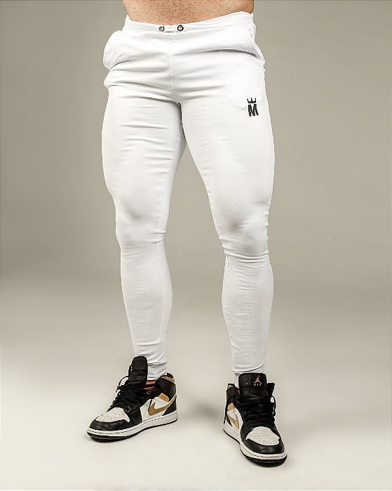 CALÇA JOGGER BRANCA REPTILE