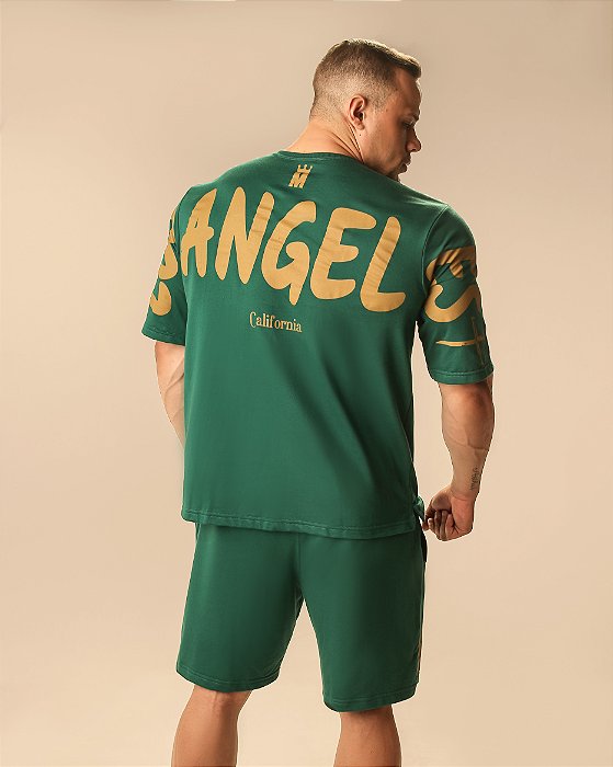 OVERSIZED HOLY ANGELS GOLD GREEN