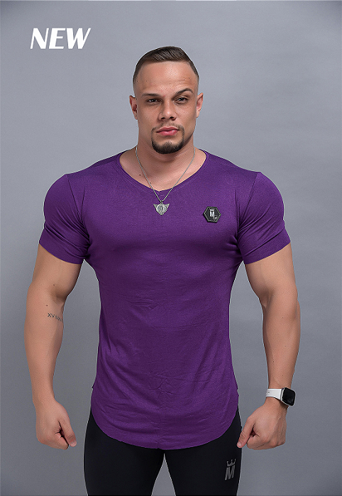 CAMISA MTT LONGLINE PURPLE