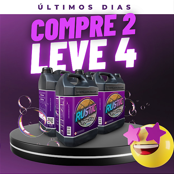 Limpa piso Rustic -Compre 2 Leve 4