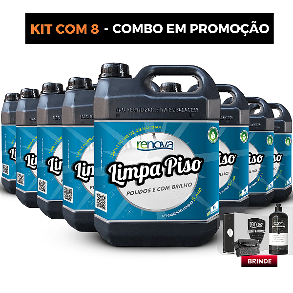 KIT COM 8  - LIMPA PORCELANATO