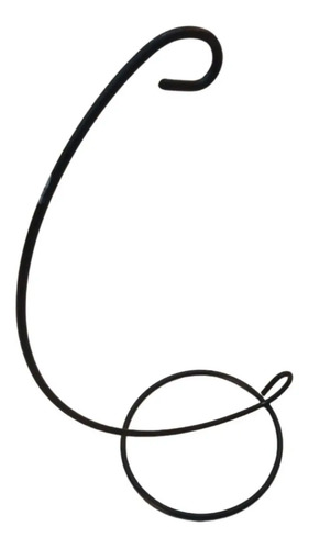SUPORTE KOKEDAMA SUCULENTAS 28CM PRETO