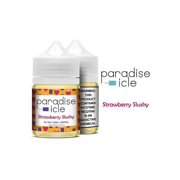 Líquido Strawberry Slushy - Sub-Ohm Salt Nic - Paradise-icle