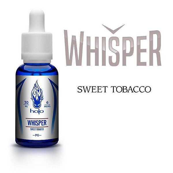 Líquido Whisper Sweet Tobacco - White Series - Halo Cigs