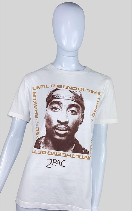 Blusa branca estampada tamanho p