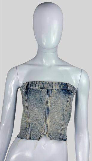 Blusa jeans tamanho P