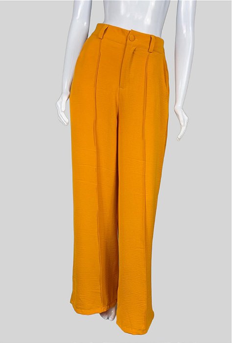 Calça alfaiataria laranja
